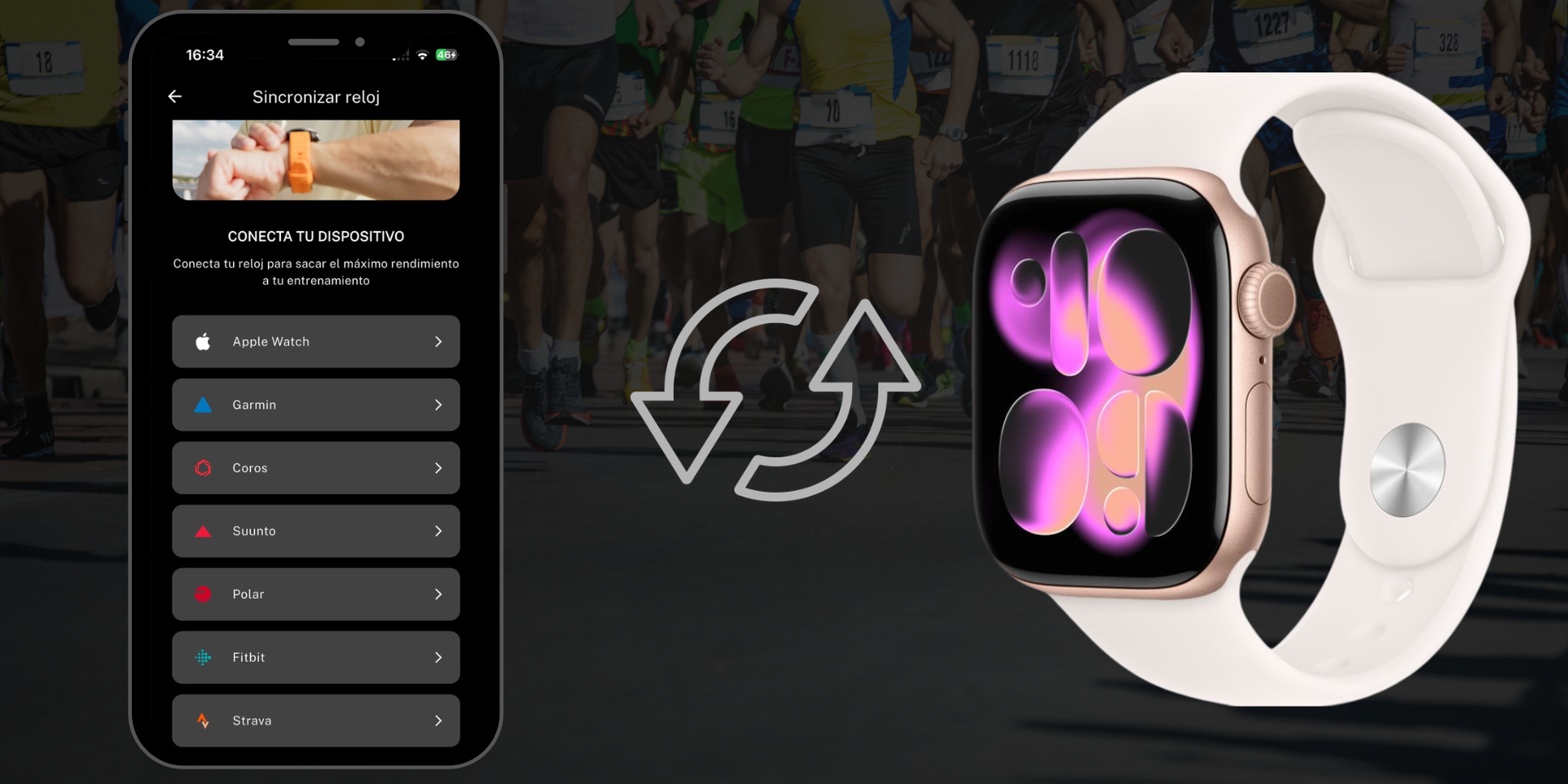 Sincronización Apple Watch con Runnify