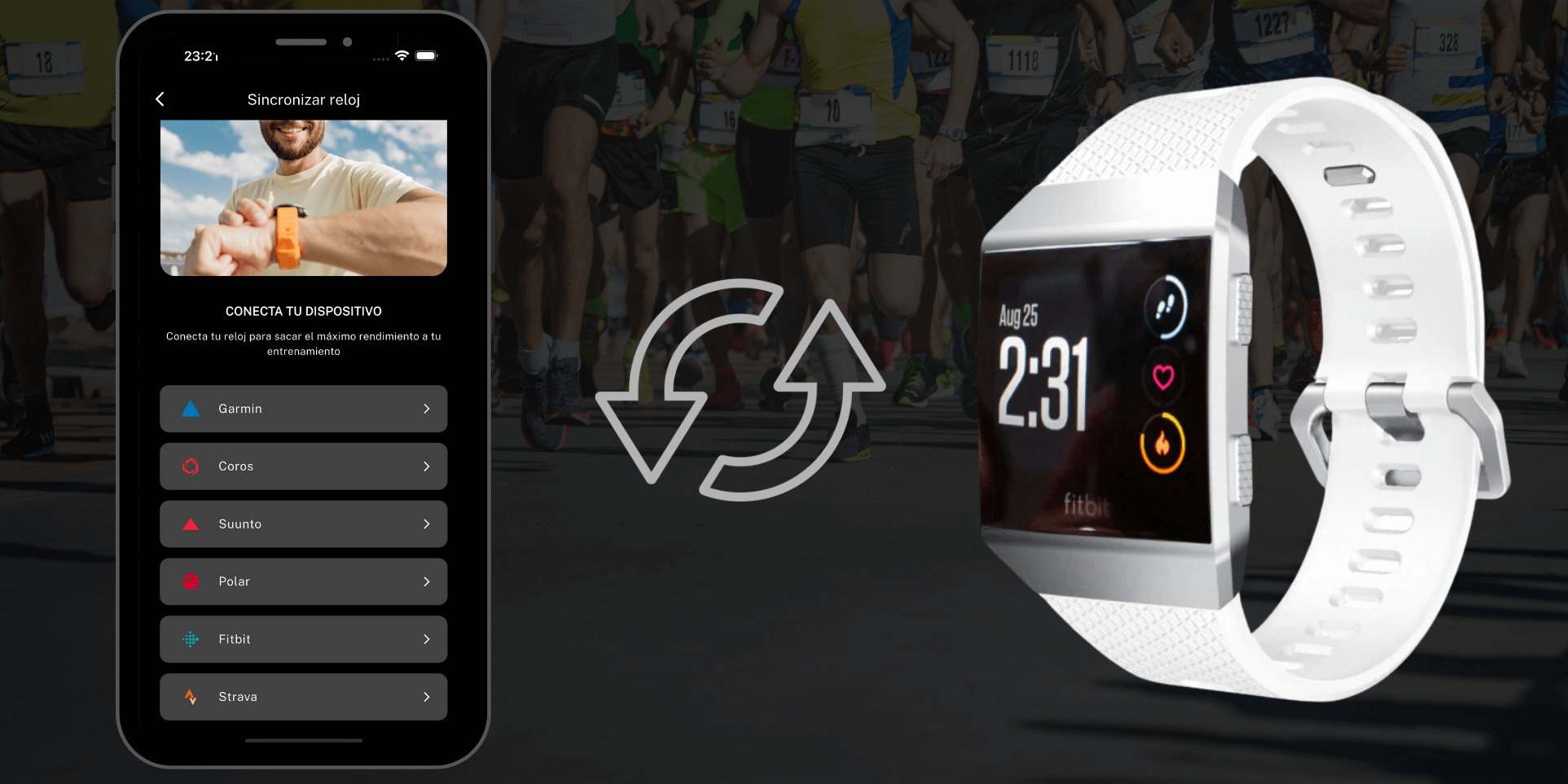 Sincronización Fitbit con Runnify